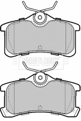 BORG & BECK Комплект тормозных колодок, дисковый тормоз BBP1885